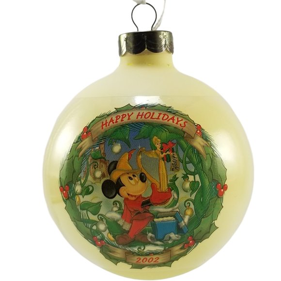 Vintage Disney’s Mickey Mouse 2002 Glass Ornament “Christmas Through the Years” - Picture 2 of 11